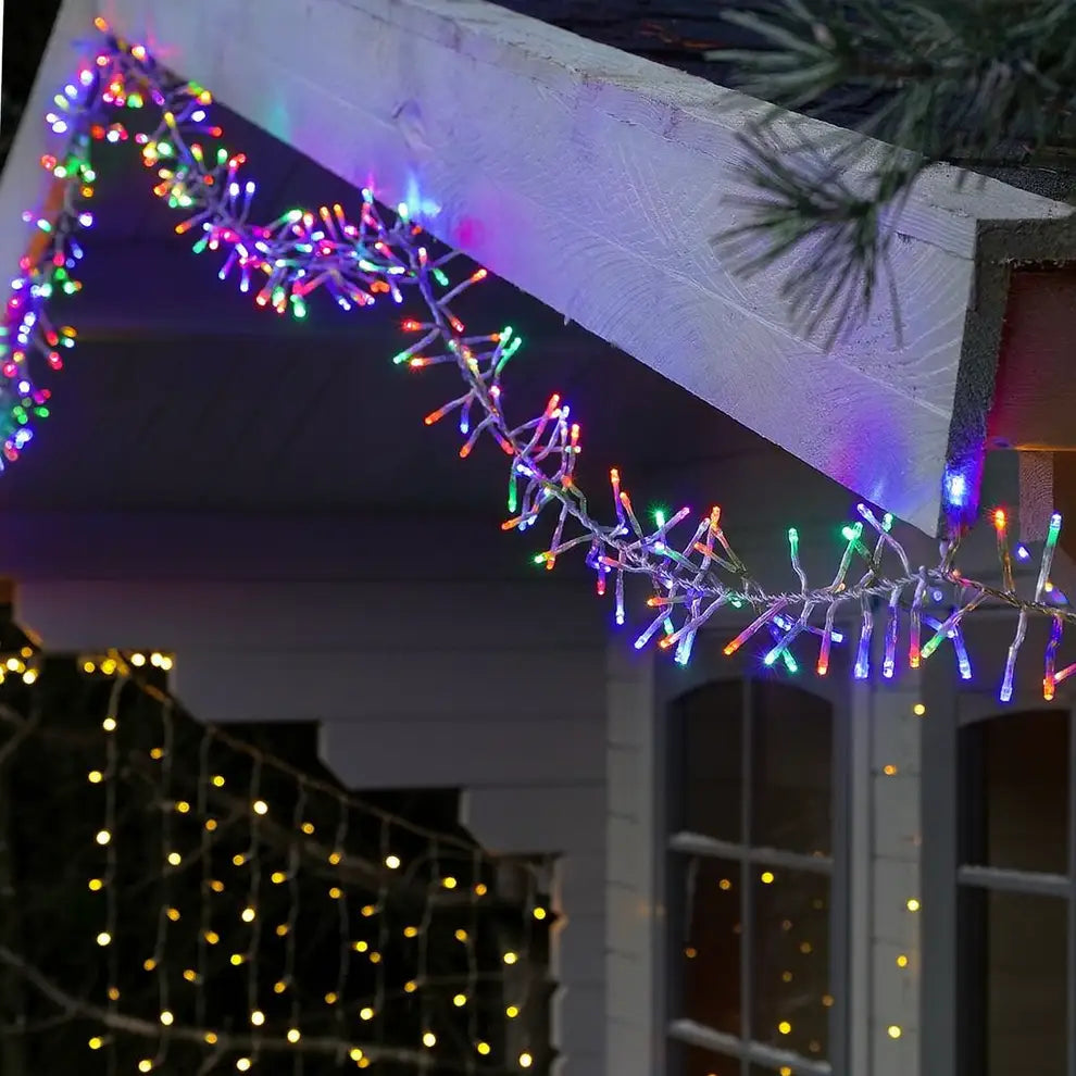 16M LED Cluster Light With Clear Cable - 6 Colour Options