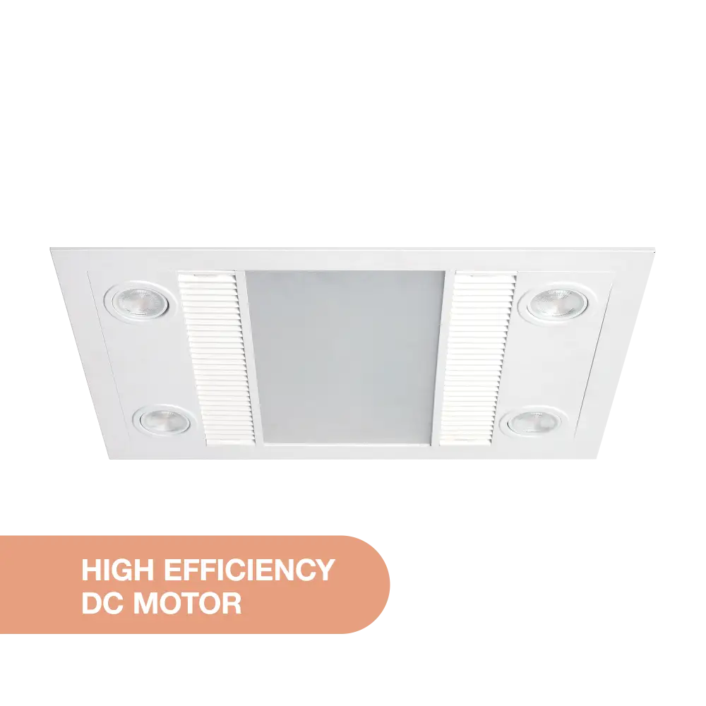 Martec Linux DC 3 in 1 Bathroom Heater and Exhaust Fan with Tricolour LED Light