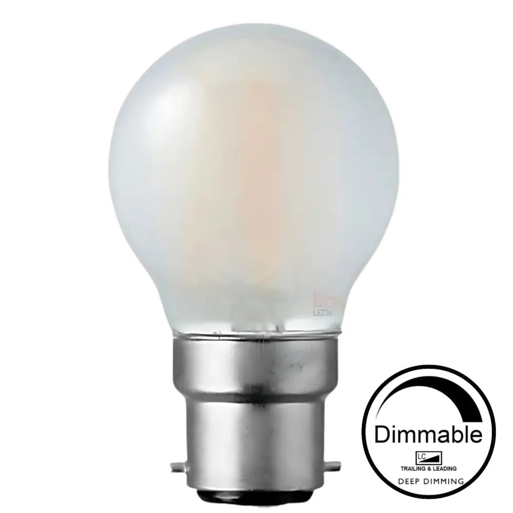 5.5W 806lm B22 2700K Frost Dimmable LED Fancy Round - Home & Garden > Lighting