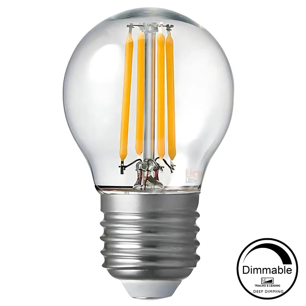 6W 700lm E27 2700K Clear Dimmable LED Fancy Round - Home & Garden > Lighting