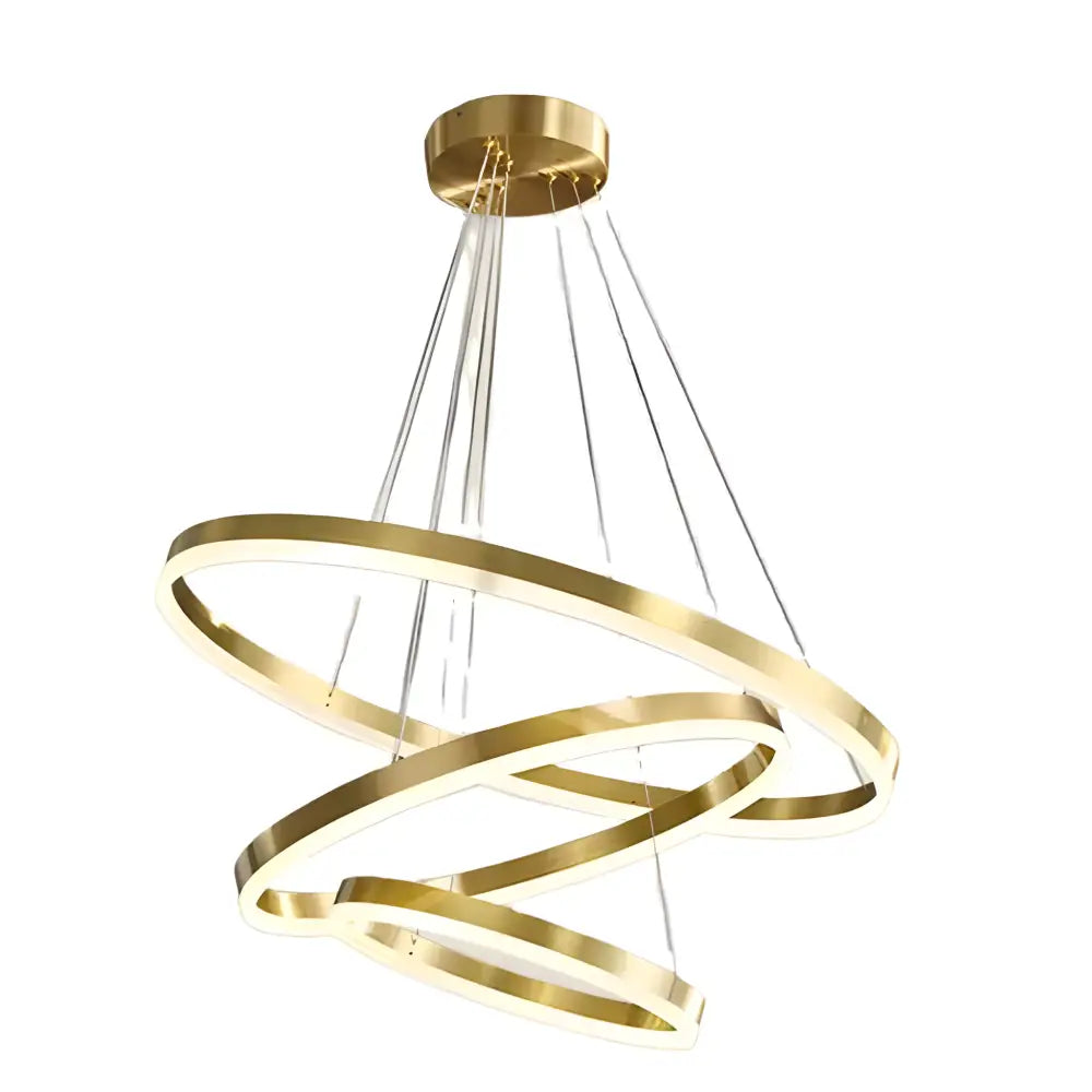 Orbit Trinity 60cm Gold 3 Ring Tricolour LED Pendant Light