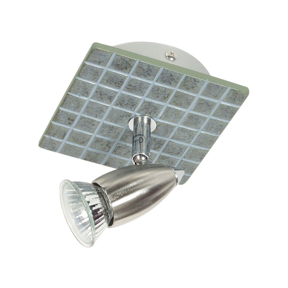 Oriel SLATE - 1/2/3/4 Light Tiled Resin Adjustable Spotlight