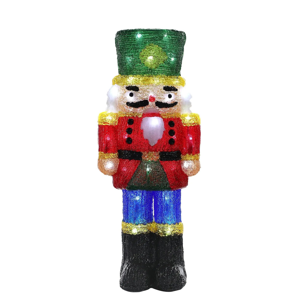 Acrylic Led Nutcracker Doll Green Earth Lighting