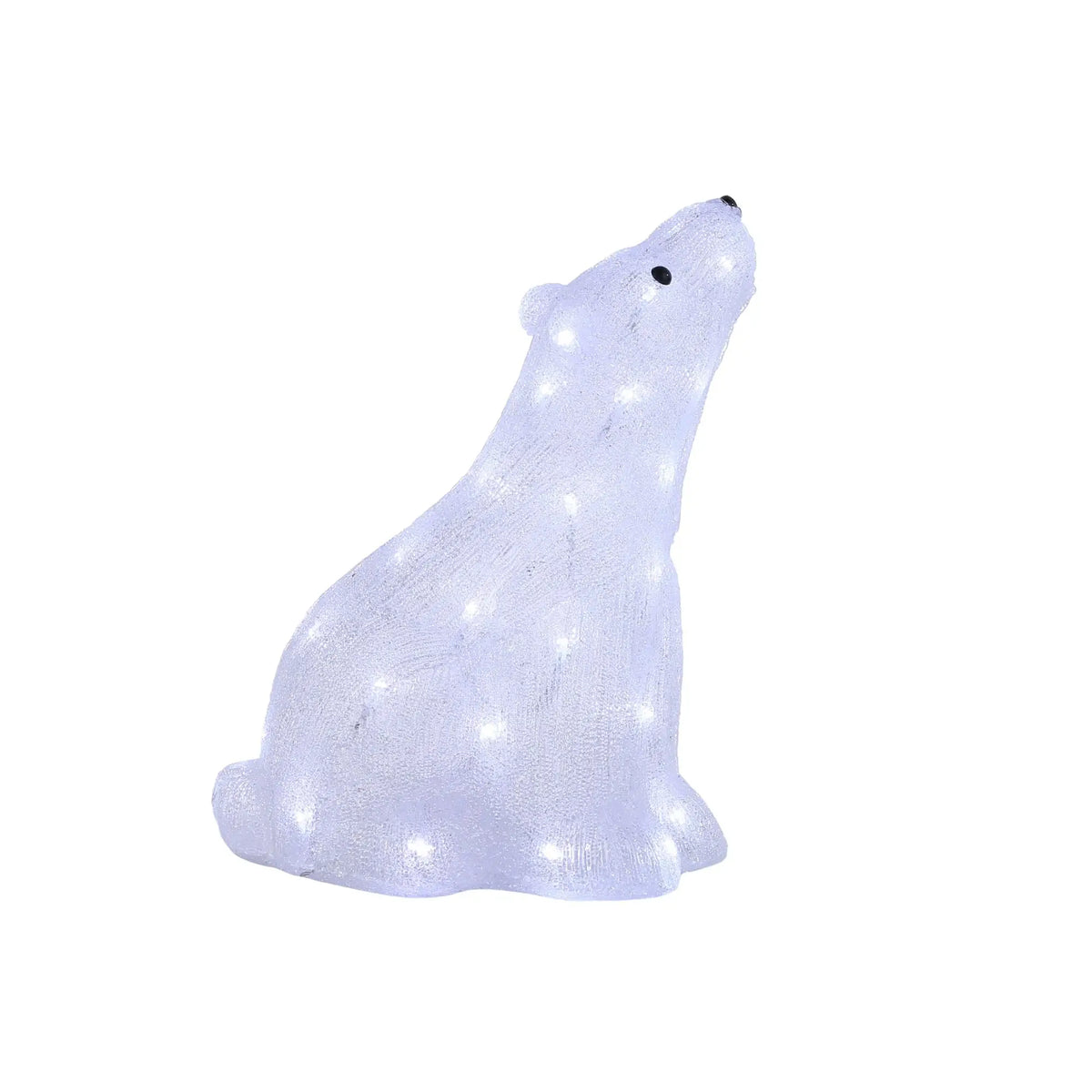 Acrylic Polar Bear Figurine - Light & Timer