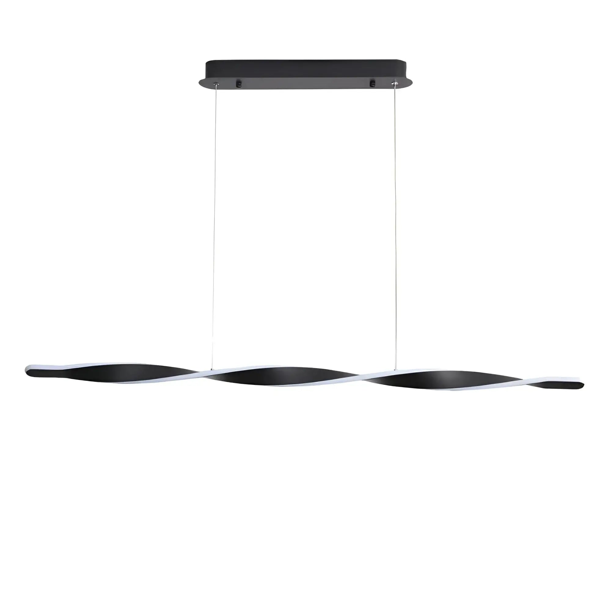 Aeon Black Tri Colour Led Linear Pendant Light