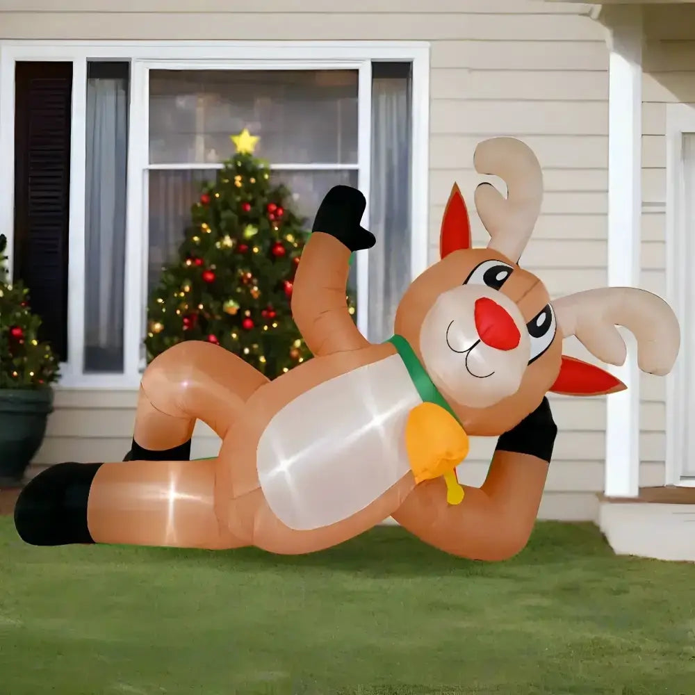 3M Lying Reindeer Christmas Inflatable