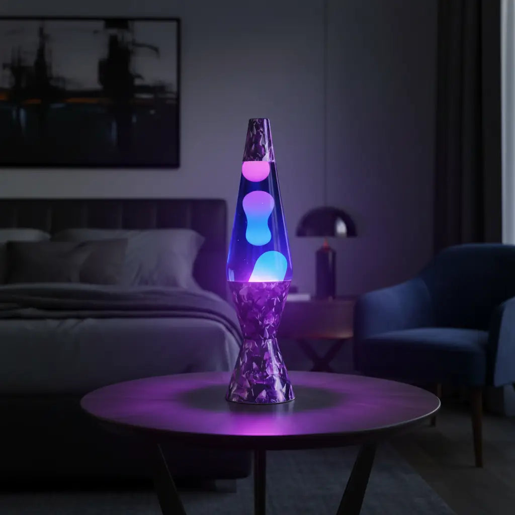 Amethyst Diamond Motion Lava Lamp