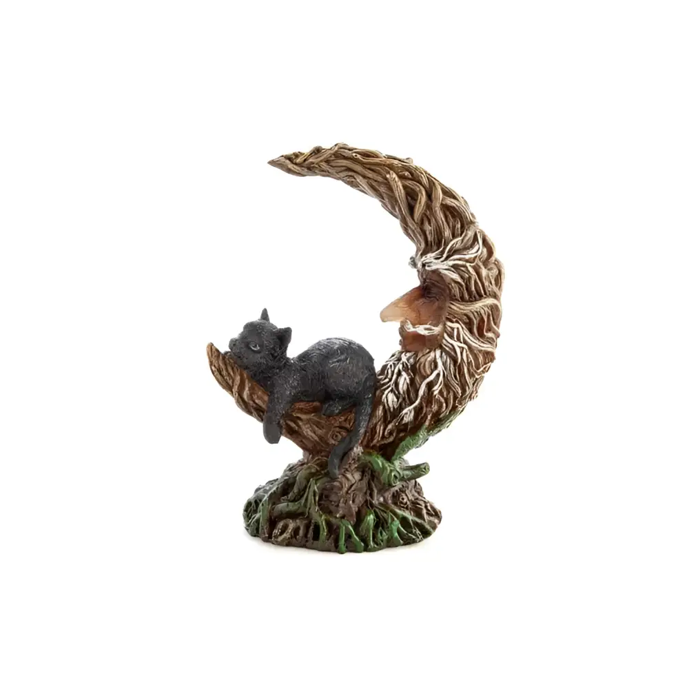 MDI Home & Garden > Lighting Black Cat Crescent Moon Tree LED Light V210-2670797