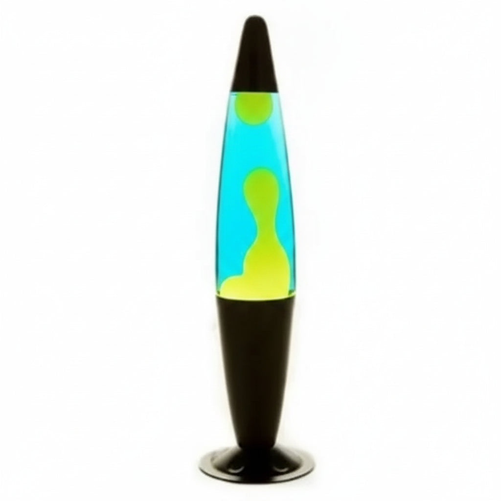 MDI Black Yellow Blue Peace Motion Lava Lamp