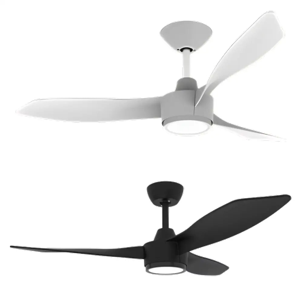 Domus Blast 48-inch DC ceiling fan with white ABS blades and CCT LED light – greenearth.net.au