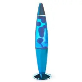 Blue Metallic Peace Motion Lamp All Blue Desk Lighting