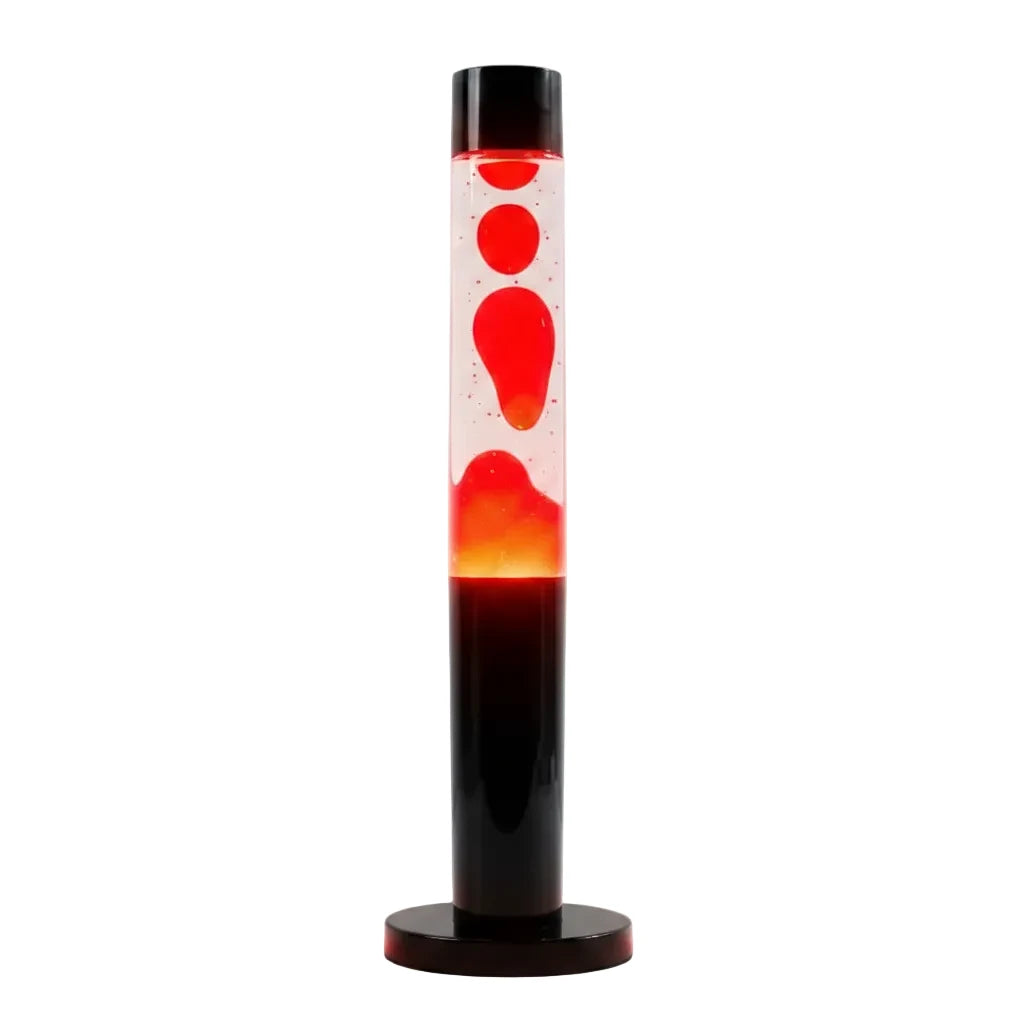 Bright Red Lava Lamp Column Motion