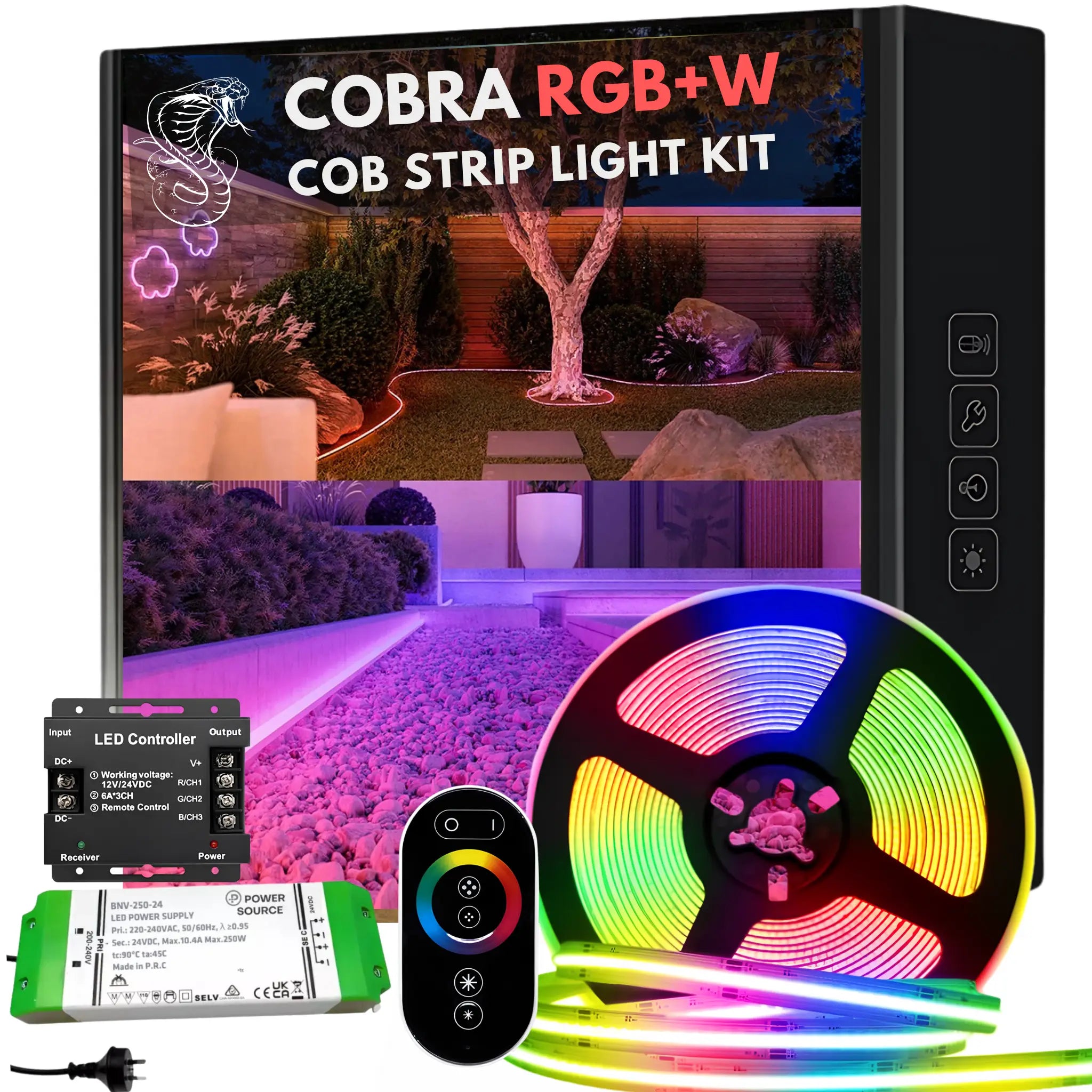 Buy Dot Free Cob Ip20 Indoor 5 Meter Strip Light Kit from Green Earth