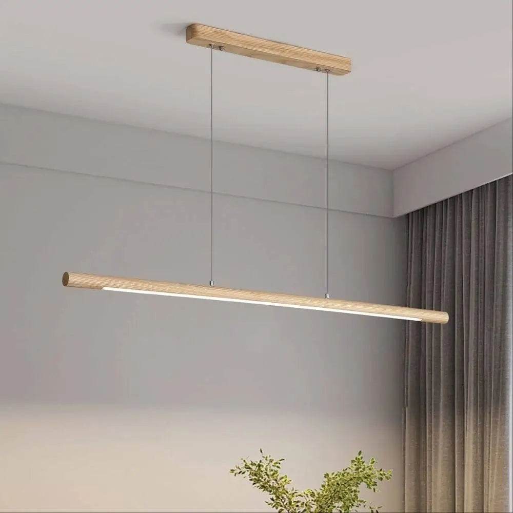 Caber Ash Timber Led Pendant Light – Dimmable Tri-colour | Oriel Australia