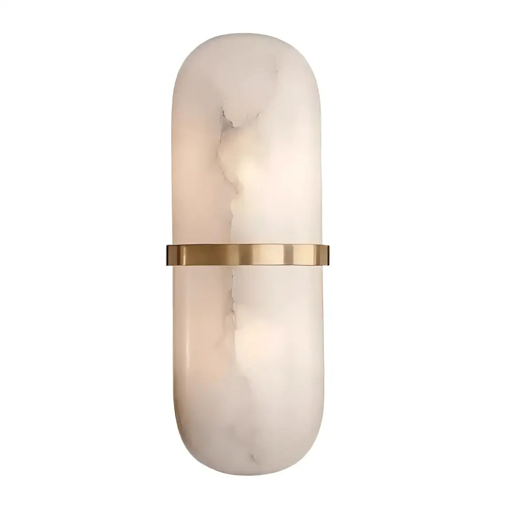 Green Earth Lighting Australia Wall Light Single Wall Light / 3000K Warm White CASTELLA Brass Spanish Marble LED Interior Wall Light GE15BR3K