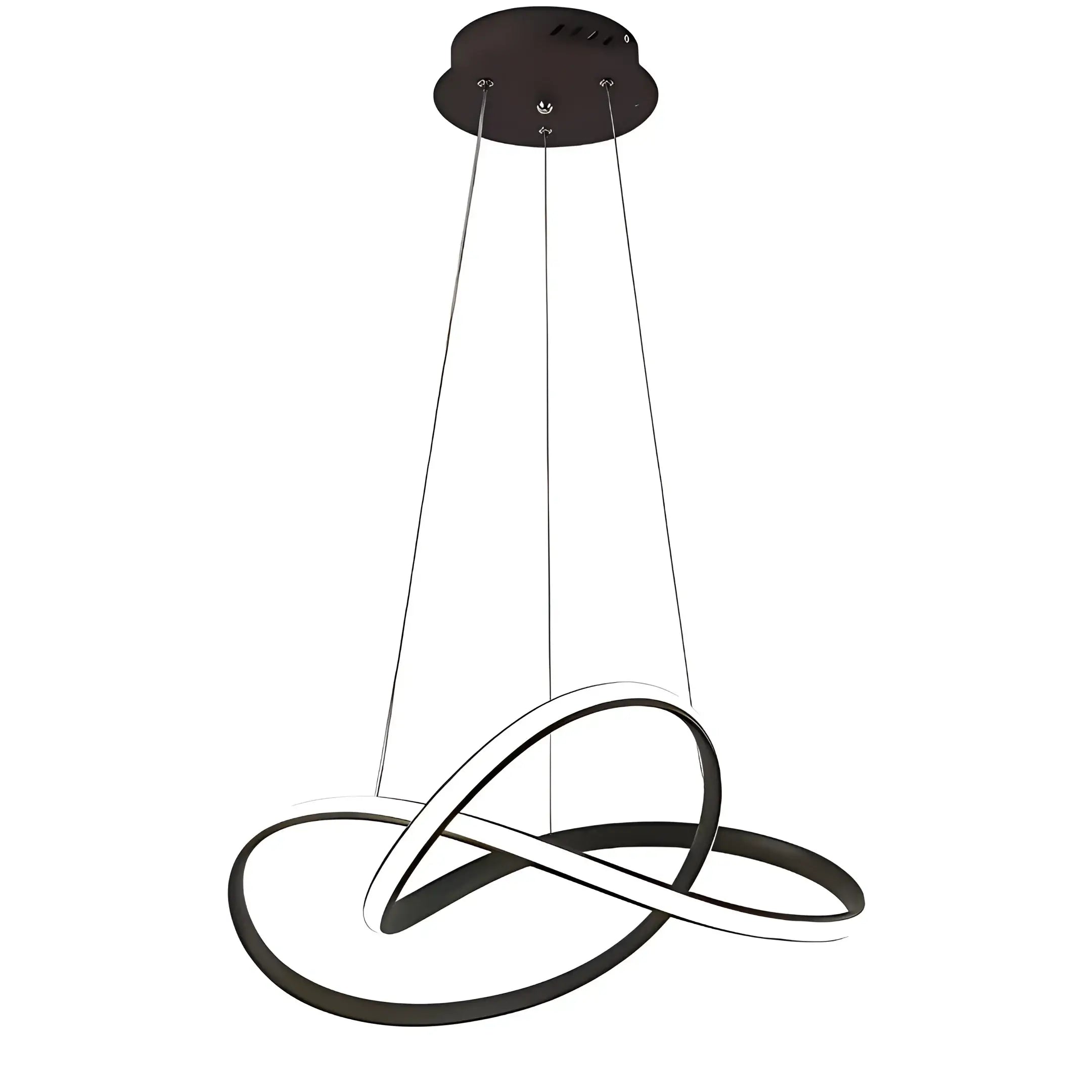 Charlotte 500mm Tri-colour Led Pendant Light | Modern Black Pendant