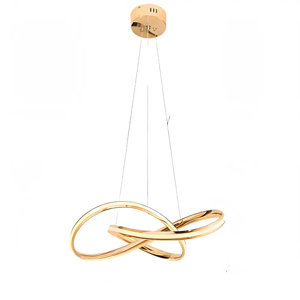 Modern Brass LED Pendant Light for Dining Room or Living Room