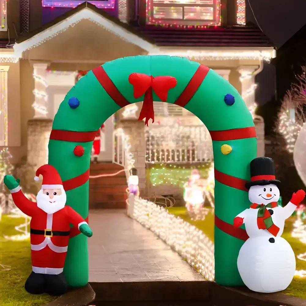 2.8M Christmas Inflatable Archway Illuminated Decorations