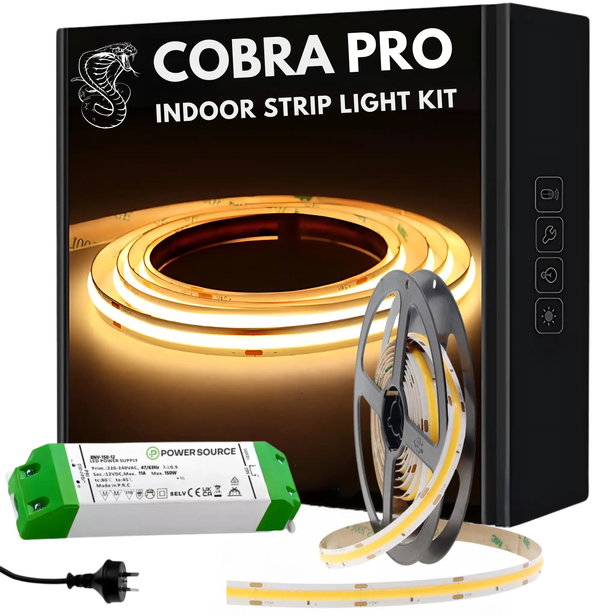 Cob Led Strip Lighting 12w Per Meter 5m Diy Light Kit