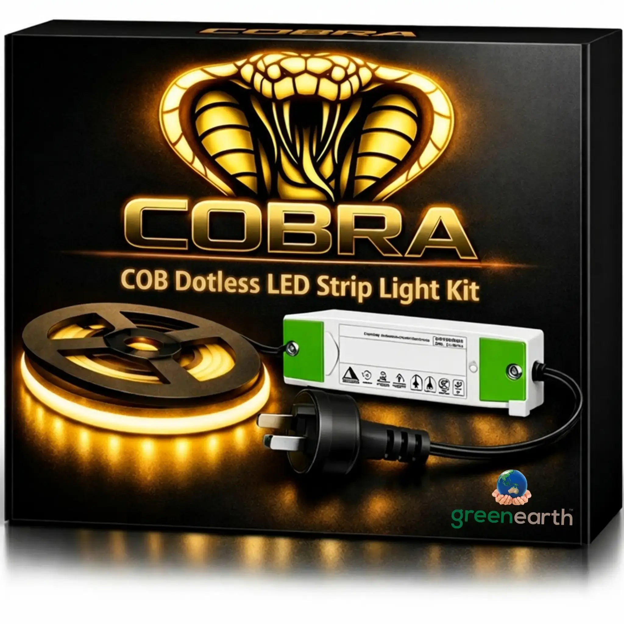 5-Meter COB LED Dotless Strip Light Kit with Driver - Green Earth Lighting