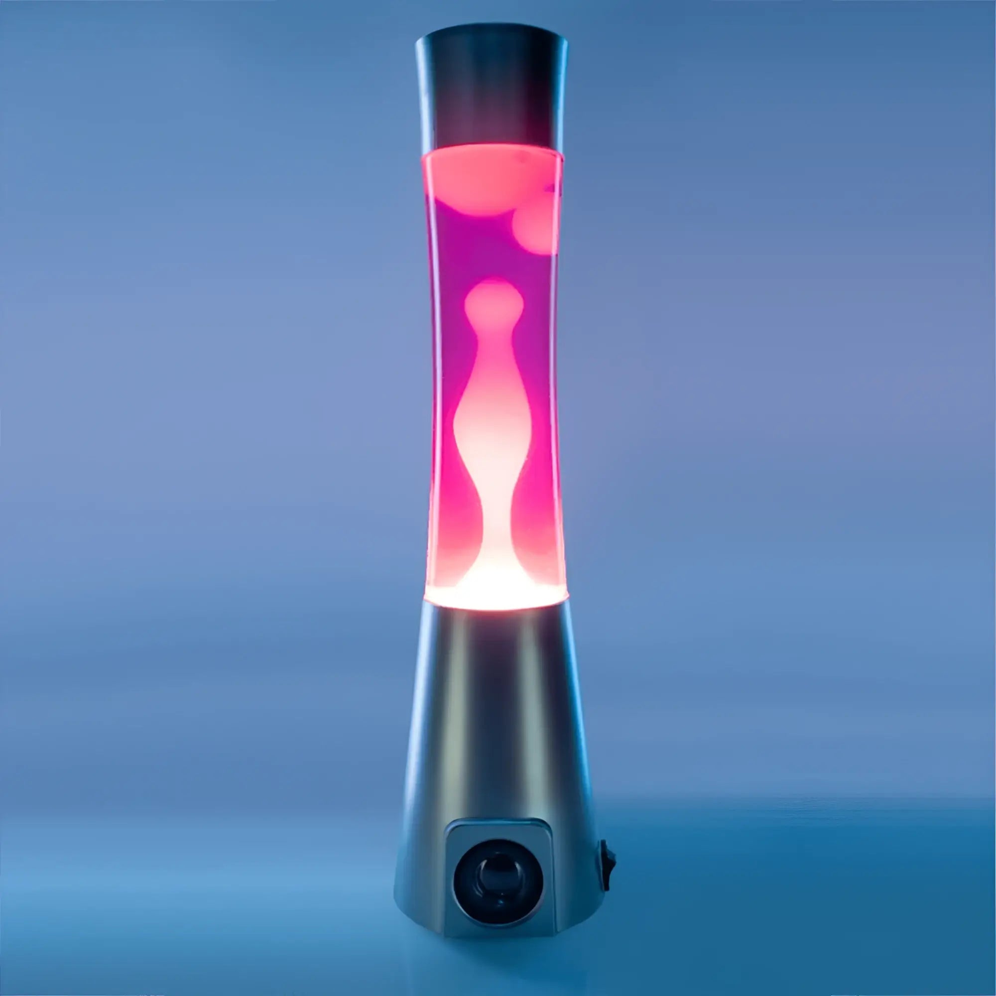 Pink lava lamp australia with black base silver accents designed by lava lamp inc motion lava lamp bluetooth speaker