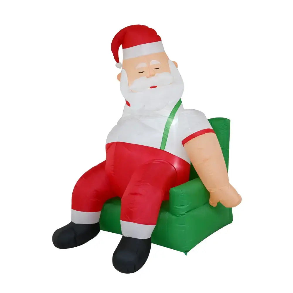 Couch Potato Santa Inflatable for Christmas Display