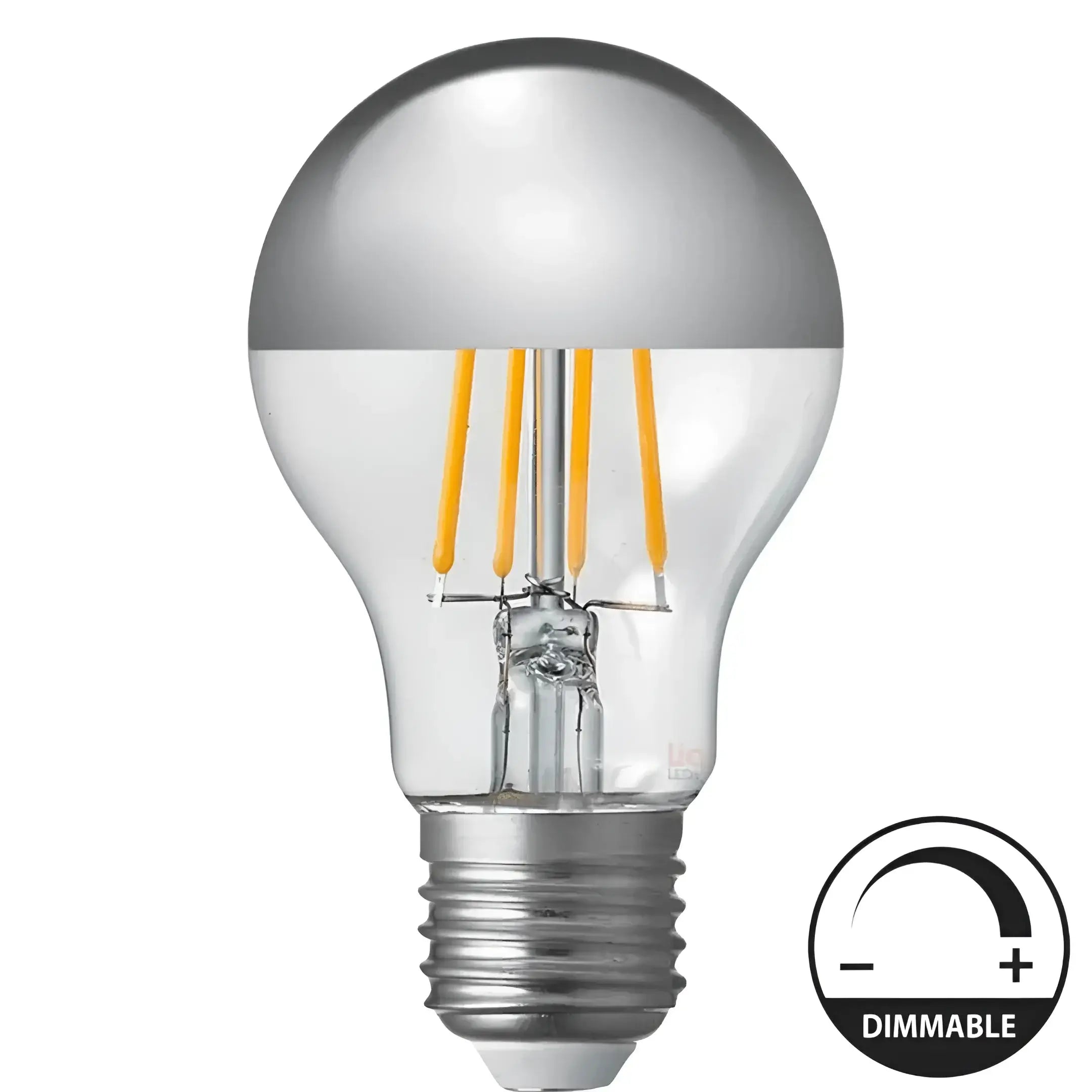 7.5w 850lm E27 Crown Silver Gls Dimmable Liquid Leds