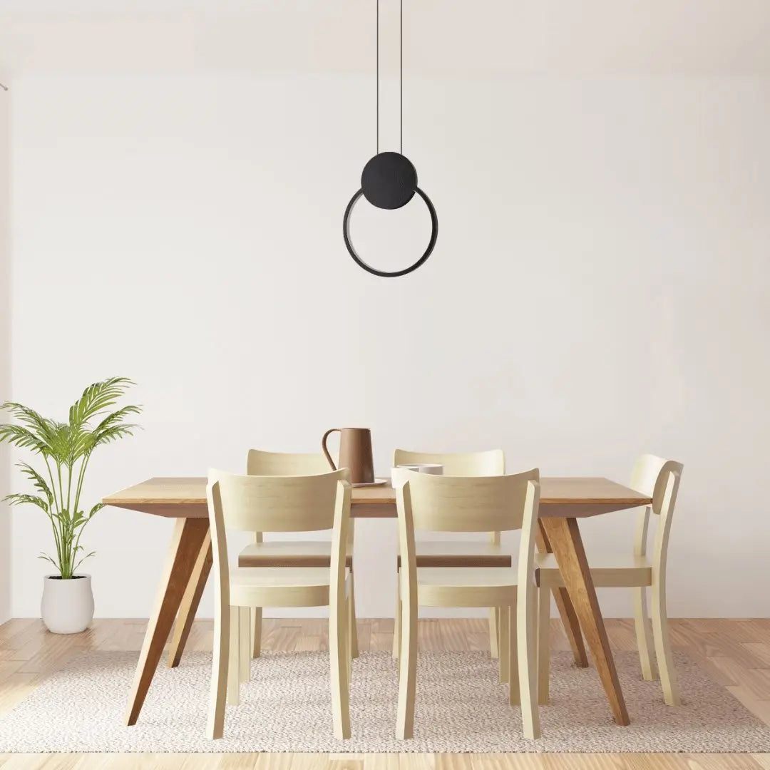 Dalgatti Matte Black Iron 12w Led Pendant Light
