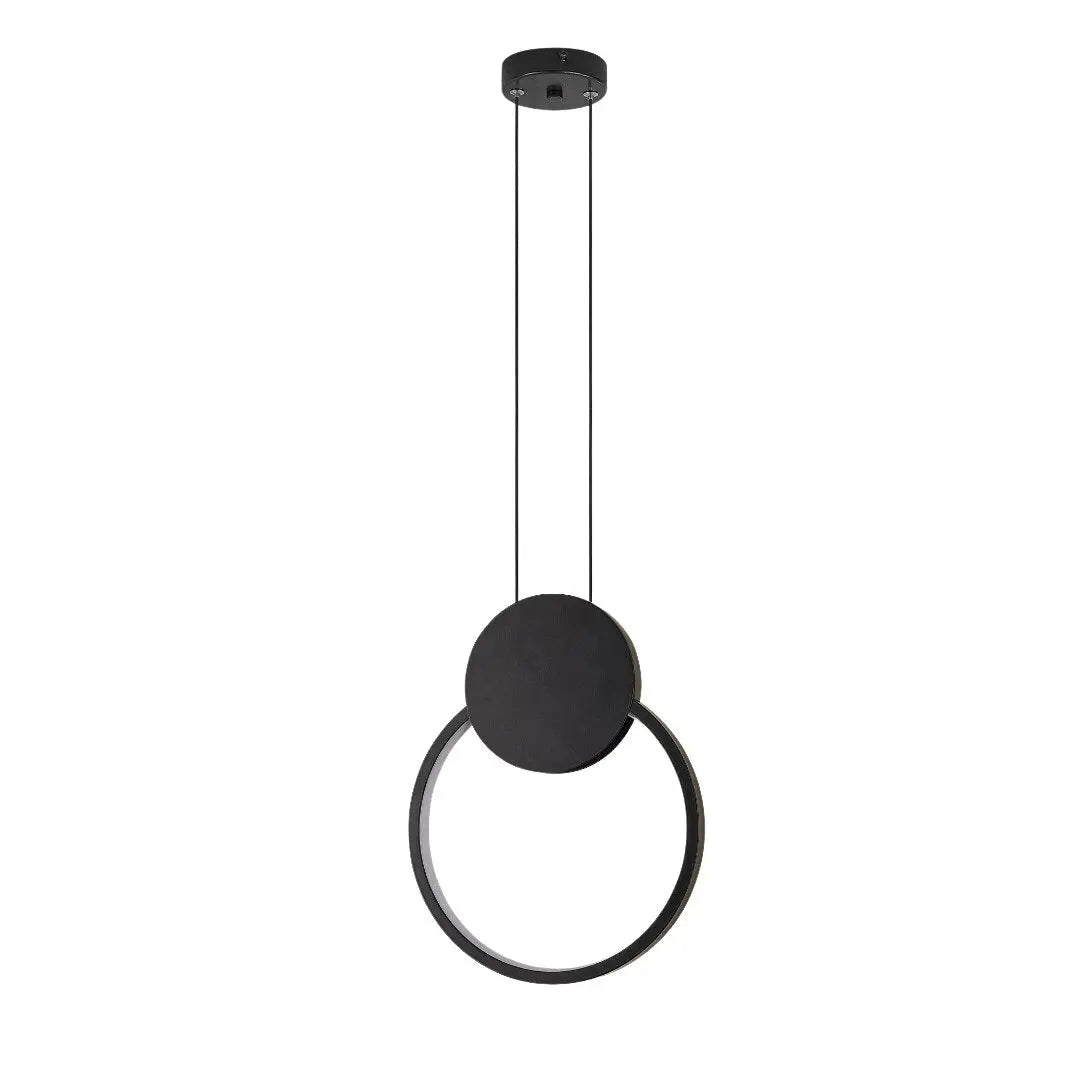 Dalgatti Matte Black Iron 12w Led Pendant Light