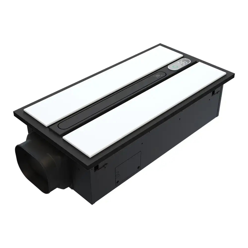 Domus Airsway Black 6-In-1 Premium PTC Bathroom Heater - 3 in 1 bathroom heat