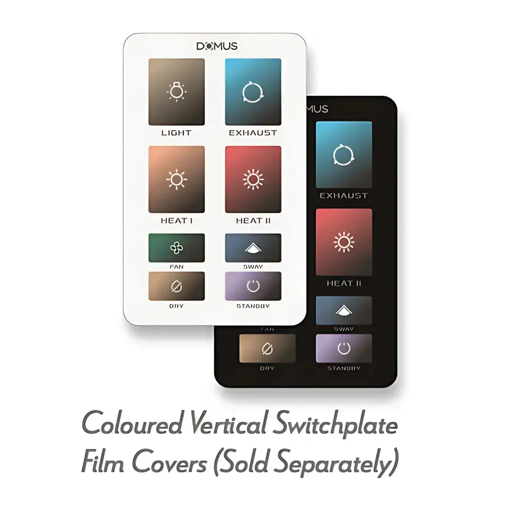 Domus Airsway Black 6-In-1 Premium PTC Bathroom Heater - 3 in 1 bathroom heat