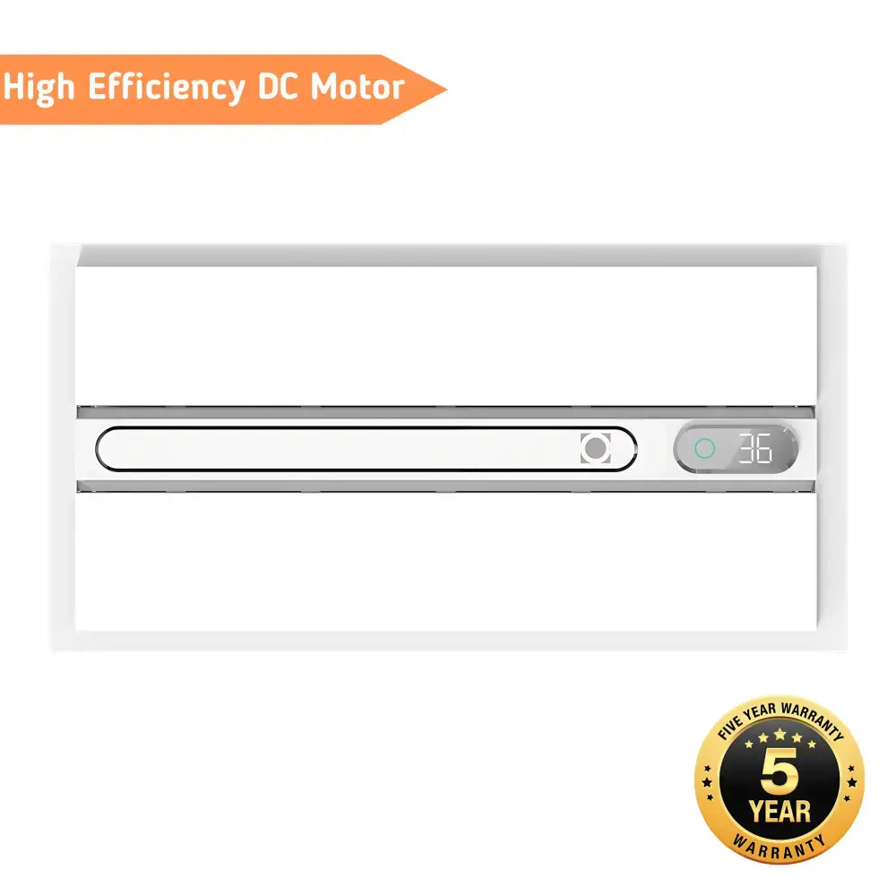 Domus Airsway White 6-In-1 Premium PTC Bathroom Heater - 3 in 1 bathroom heat