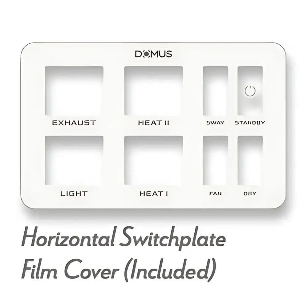 Domus Heatcore Black 4-in-1 Bathroom Heater Retrofit & PTC Technology - 3 in 1 bathroom heat