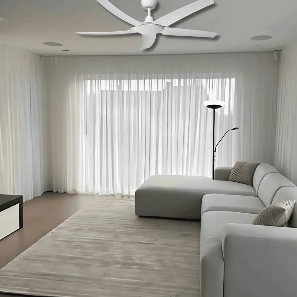 Green Earth Lighting Australia Ceiling Fan HOVER 56" White DC Ceiling Fan with Remote 60061