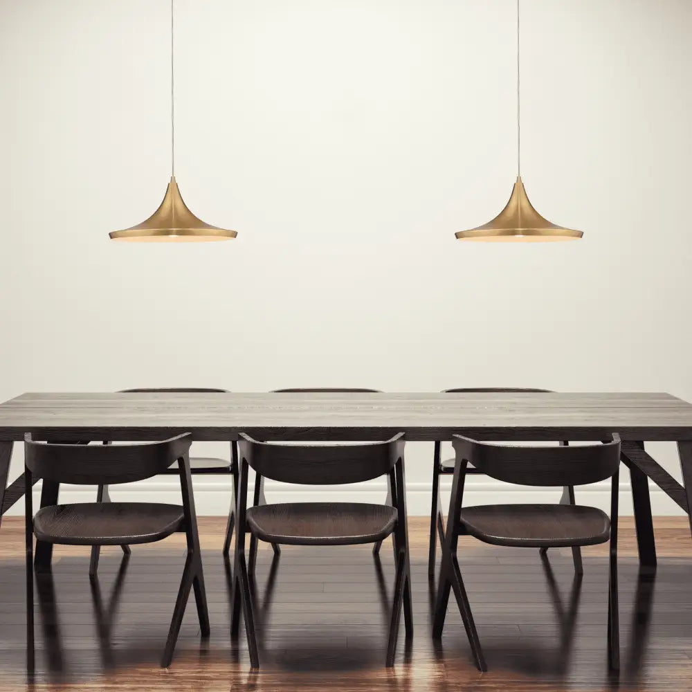 Green Earth Lighting Australia Home & Garden > Lighting > Ceiling Lights Laya-460 Modern Metal Pendant Light — E27, 460mm Shade | Brushed Brass 31405