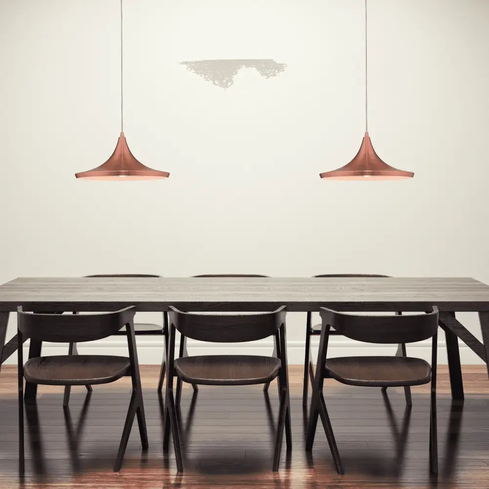 Green Earth Lighting Australia Home & Garden > Lighting > Ceiling Lights Laya-460 Modern Metal Pendant Light — E27, 460mm Shade | Brushed Copper 31406