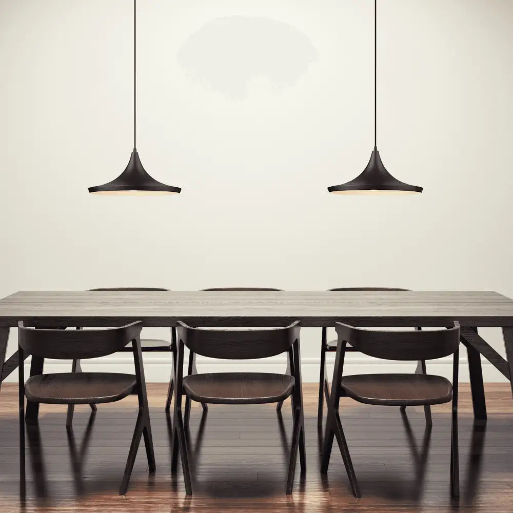 Green Earth Lighting Australia Home & Garden > Lighting > Ceiling Lights Laya-460 Modern Metal Pendant Light — E27, 460mm Shade | Matt Black 31406