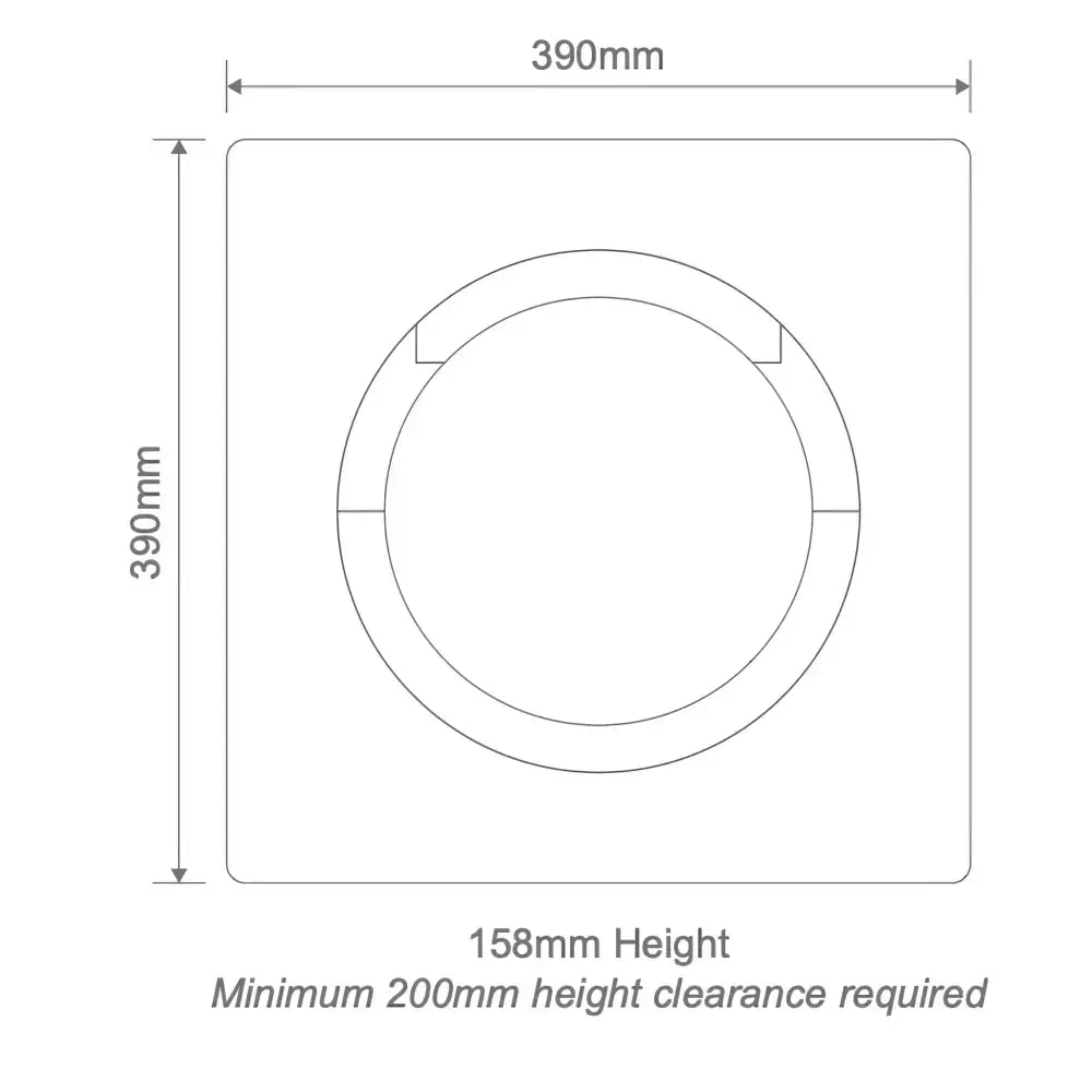 Domus Orbis 4-In-1 Retrofit PTC Bathroom Heater - 3 in 1 bathroom heat