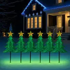 Dual Power Set of 6 Lexi Lighting Led Tree Stakes