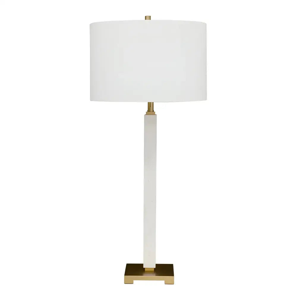 Green Earth Lighting Australia Table Lamp Essex Marble Table Lamp - White B12450