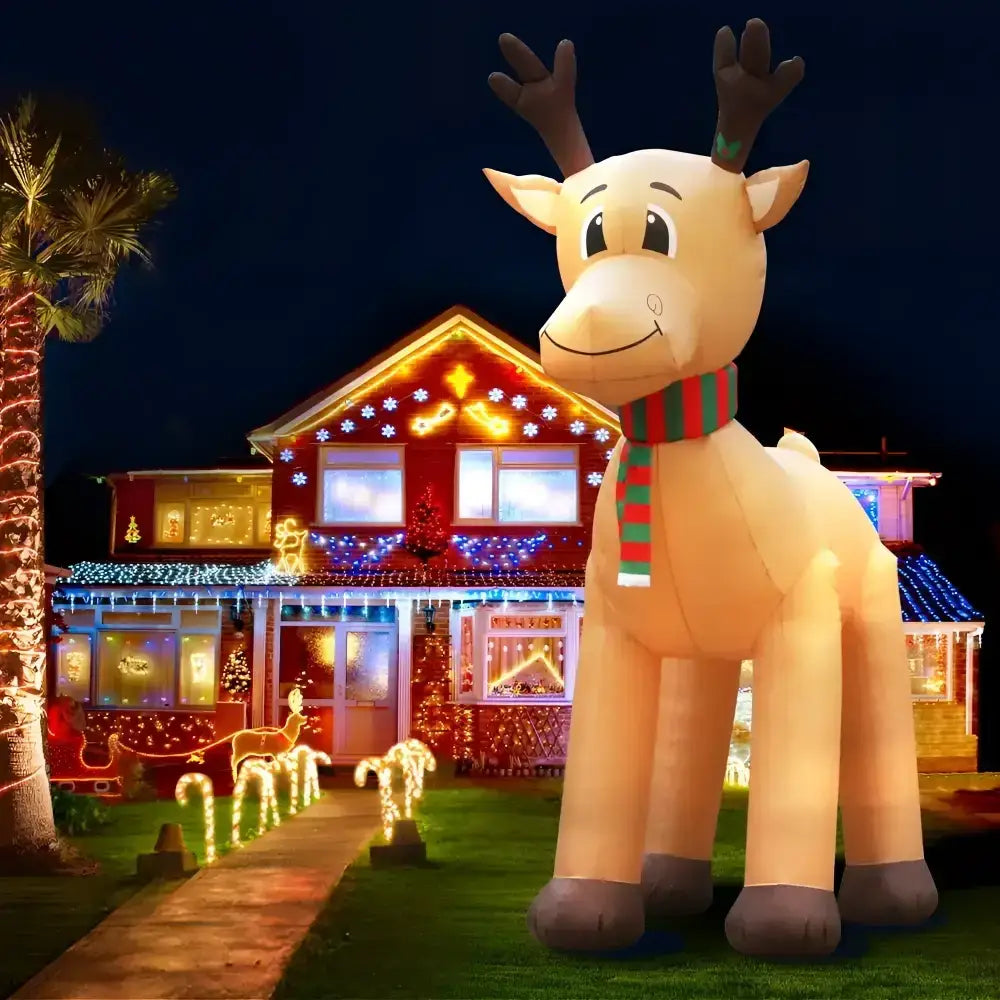 Gigantic Christmas Inflatable Reindeer Decorations