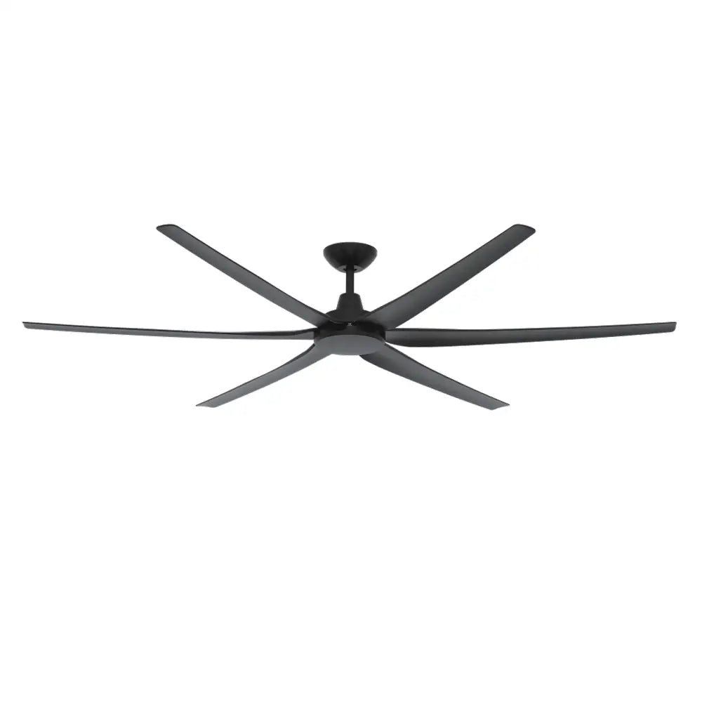 Green Earth Lighting Australia Ceiling Fan GLIDE 80" Black DC Ceiling Fan with Remote & WiFi Smart Control 60157 + CFA-SW/M
