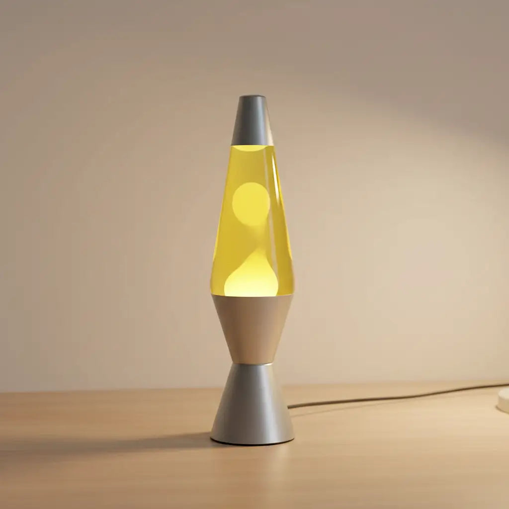 Gold White Diamond Motion Lava Lamp