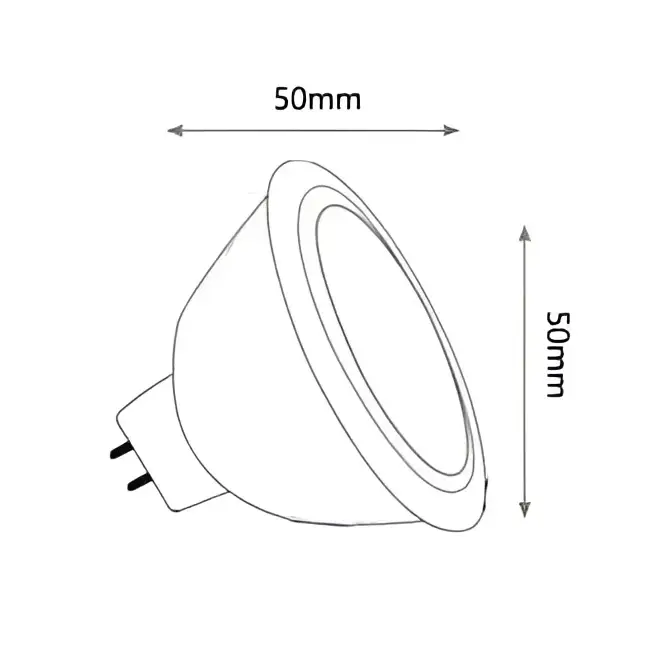 Green Earth Lighting Australia MR16 LED Globe Green Earth 3W 12V MR16 LED Globe Aluminum (For enclosed fittings) VS3-MR16-FL-27K