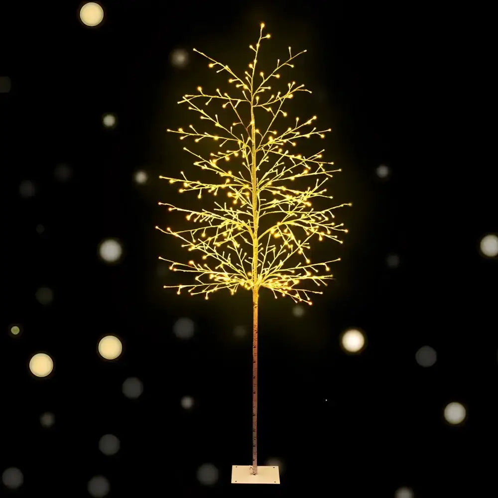 2.1m Solar Christmas Tree 480 Led Green Earth Lighting