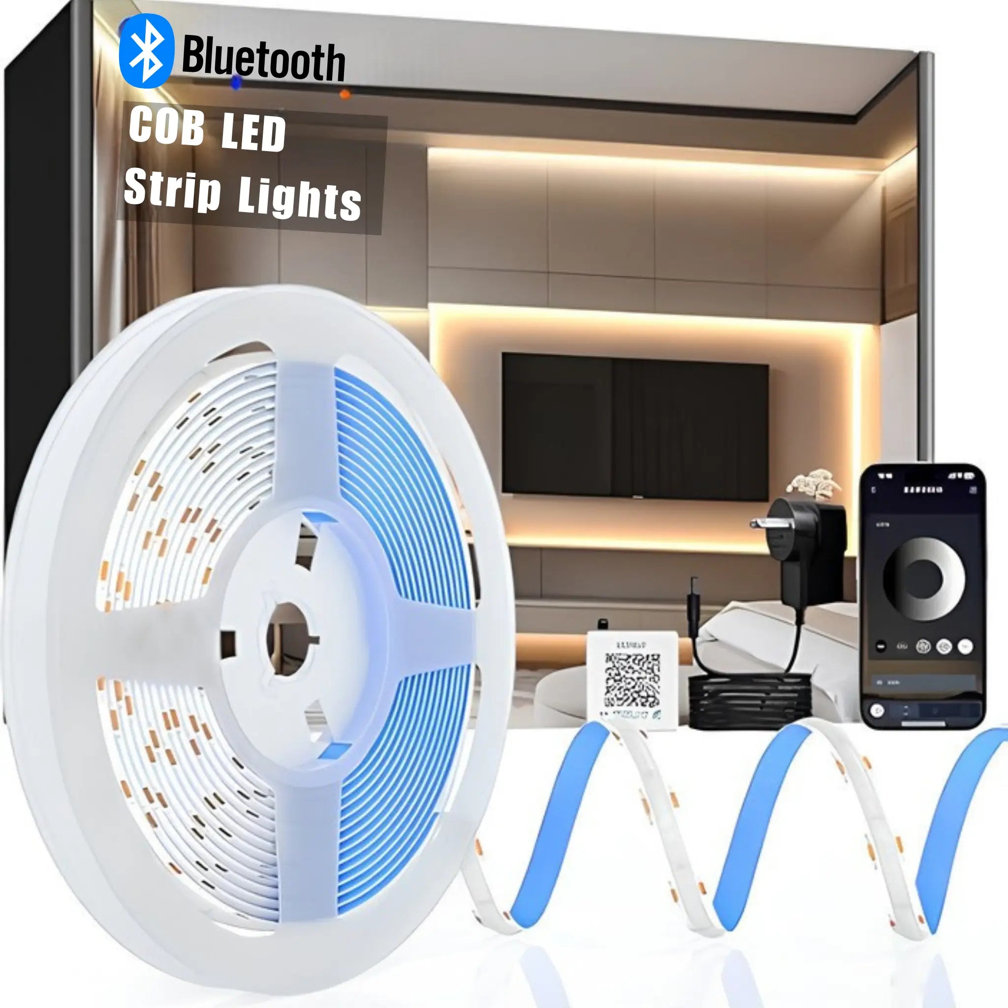 Cozy Lady Cob Dotless Led Strip Light Kit | Bluetooth App + Dimmable