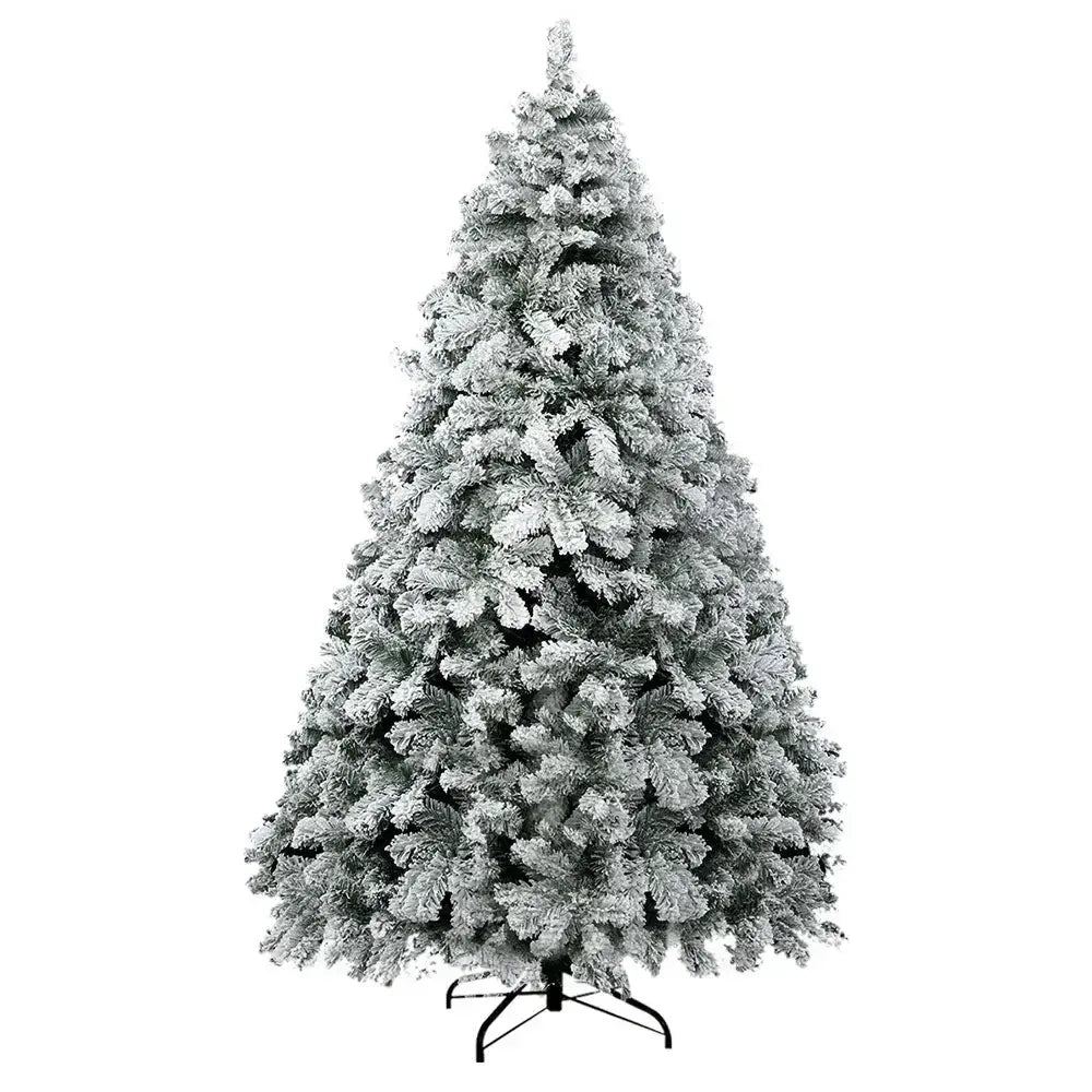 1.8m Christmas Tree Snowy Tips Green Earth Lighting