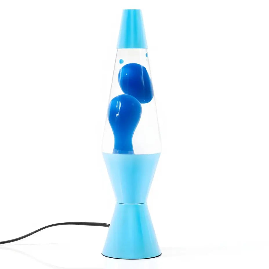 Pastel Blue Diamond Motion Lava Lamp for Retro Decor
