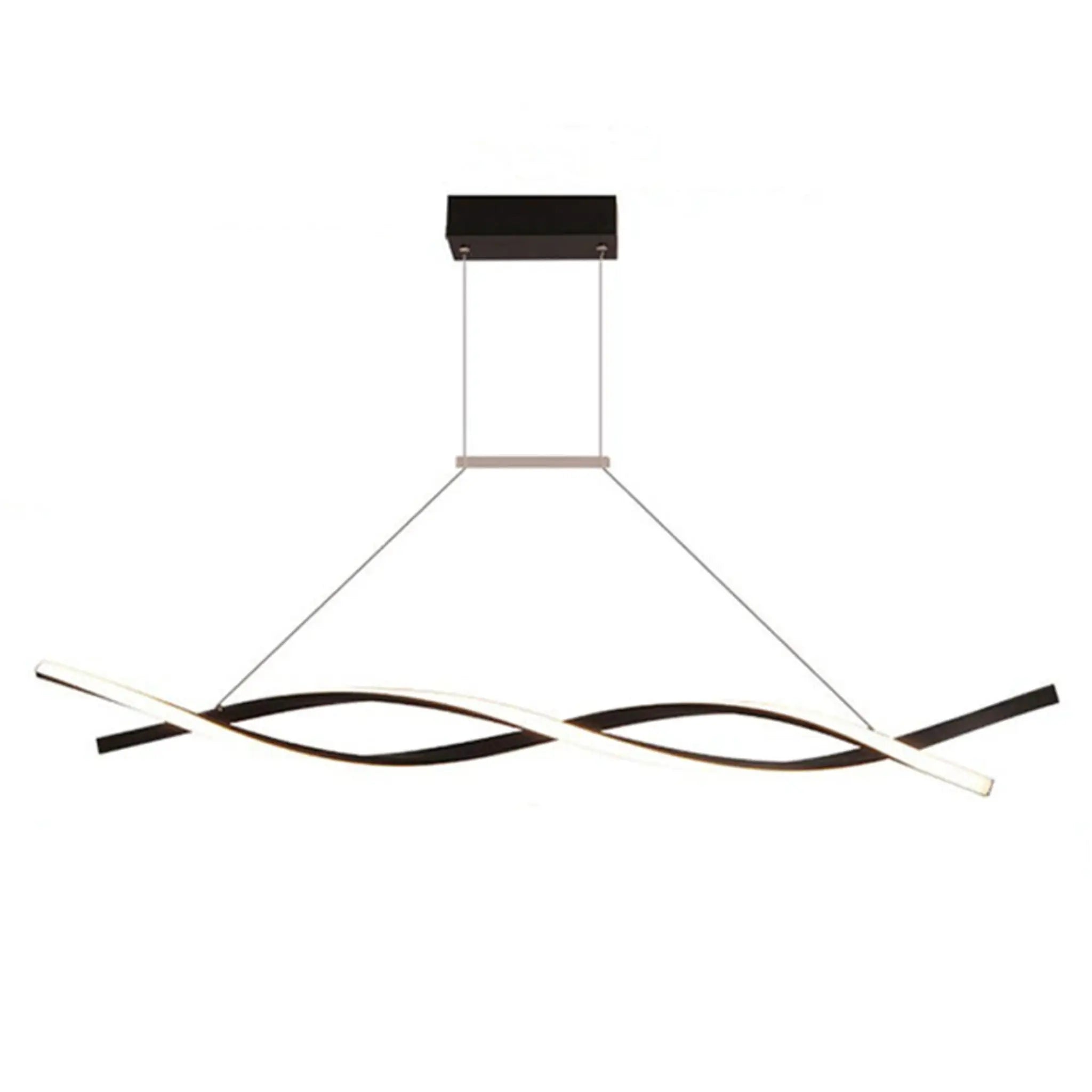 Green earth Helix Black Linear Tri-Colour Dimmable LED Pendant Light