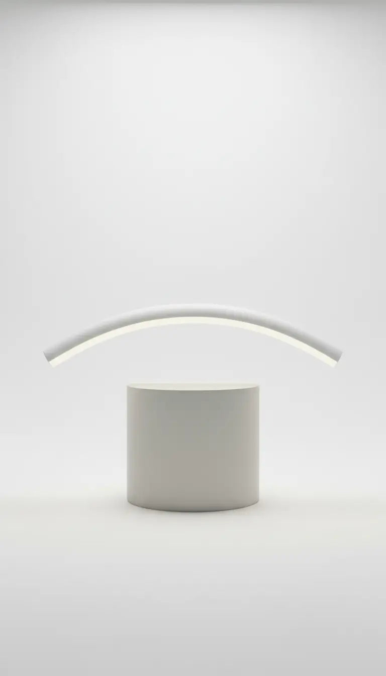 Arcus matte white LED pendant